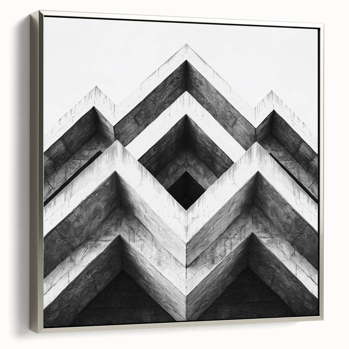 Landscape art painting of a city skyline depicted in colorful art style on a framed canvas, suitable for office decor.