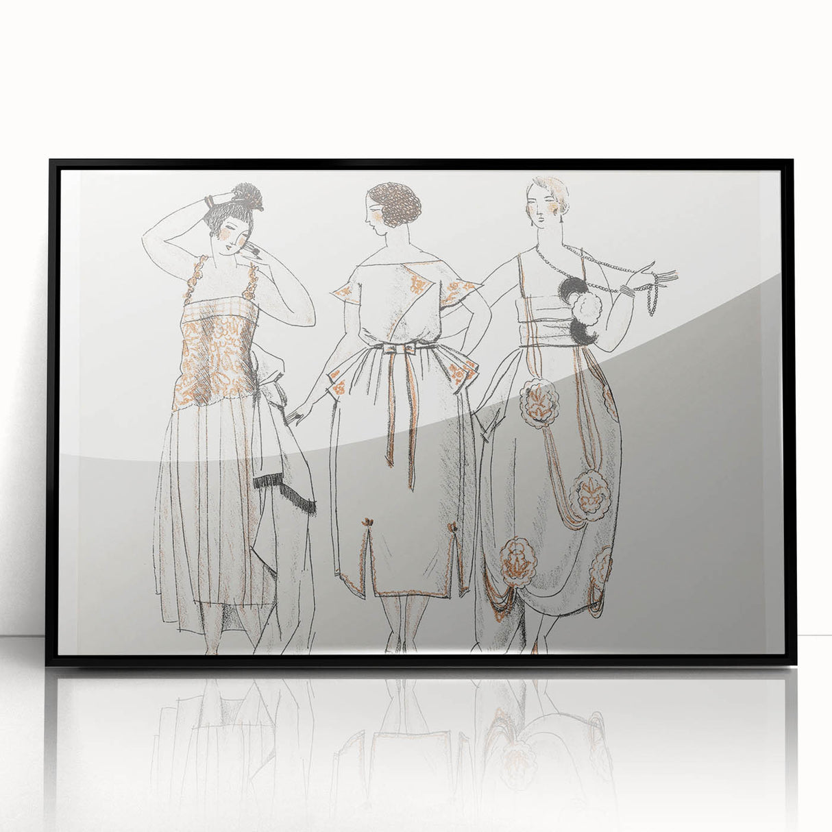 Chic Art Deco Wall Art – Stylish 1920s Fashion Illustration Print