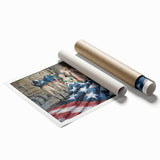 Betsy Ross Flag Sewing - American Flag Wall Art