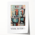 Extra large rolled print of a Rothko-inspired abstract with deep red and orange tones, ideal for art wall dining room.