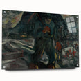 Realism Art Print – Miner | Dark and Atmospheric Industrial Scene