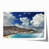 Extra large rolled print of an Algerian landscape with vibrant floral elements, ideal for art wall dining room.