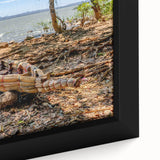 Extra large framed canvas featuring a textured depiction of the Ethiopian landscape in vibrant, colorful art tones.