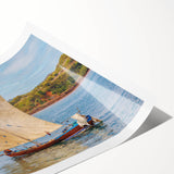 Extra large wall art featuring line art flowers in neutral tones on a rolled canvas, ideal for large living room decor.