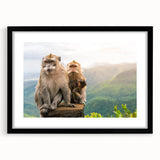 Extra large framed abstract art print depicting colorful, textured scenery of Mauritius, ideal for living room decor.