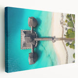 Safari landscape in Tanzania on large stretched canvas with earthy tones, suitable for kitchen wall art.