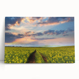 Large black and white photo of a Bangladesh landscape on stretched canvas, ideal for kitchen wall art or bedroom decor.