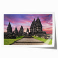 Extra large rolled print of Indonesian landscape with vibrant green hues, ideal for art wall dining room.