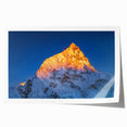 Extra large rolled print of Mount Everest in muted gray tones, ideal for art wall dining room.