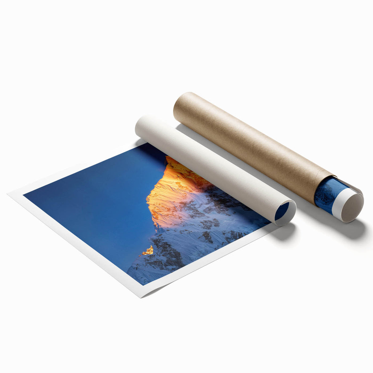 Extra large rolled print of Mount Everest in soft pastel shades, suitable for large living room or bathroom wall decor.