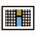 Extra large abstract art print of a colorful, textured Philippine landscape on a framed canvas, ideal for living room decor.
