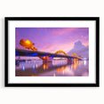 Extra large, textured abstract art print of a colorful Vietnamese landscape on a framed canvas, ideal for living room decor.