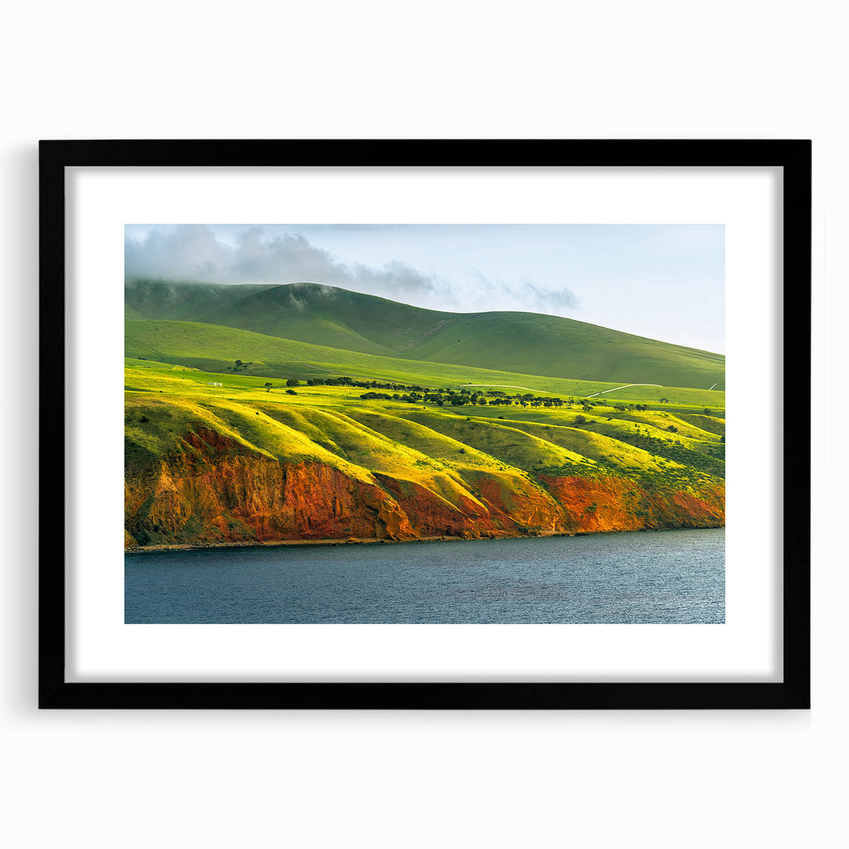 Abstract art print featuring vibrant, colorful textured patterns on a large canvas, ideal for living room decor.