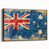 Framed canvas depicting Ayers Rock in Australia in black and white, suitable for bedroom wall art.