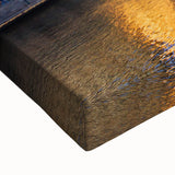 Black and white landscape painting of Melbourne on stretched canvas, suitable for bedroom wall art.