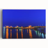 Black and white photograph of New Brunswick scenery on a large stretched canvas, ideal for kitchen wall art.