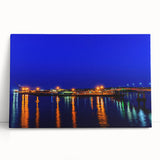 Black and white photograph of New Brunswick scenery on stretched canvas, ideal for kitchen wall art or bedroom decor.