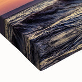 Large art of a black and white landscape of Nova Scotia on stretched canvas, suitable for bedroom wall decor.