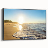 Black and white landscape art painting of Prince Edward, Canada on framed canvas, ideal for bedroom wall decor.