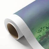 Art deco poster of Saskatchewan scenery in muted earth tones on rolled canvas, ideal for nursery wall art.