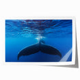 Extra large wall art featuring a Caribbean scenery with vibrant blue and green tones on a rolled print.