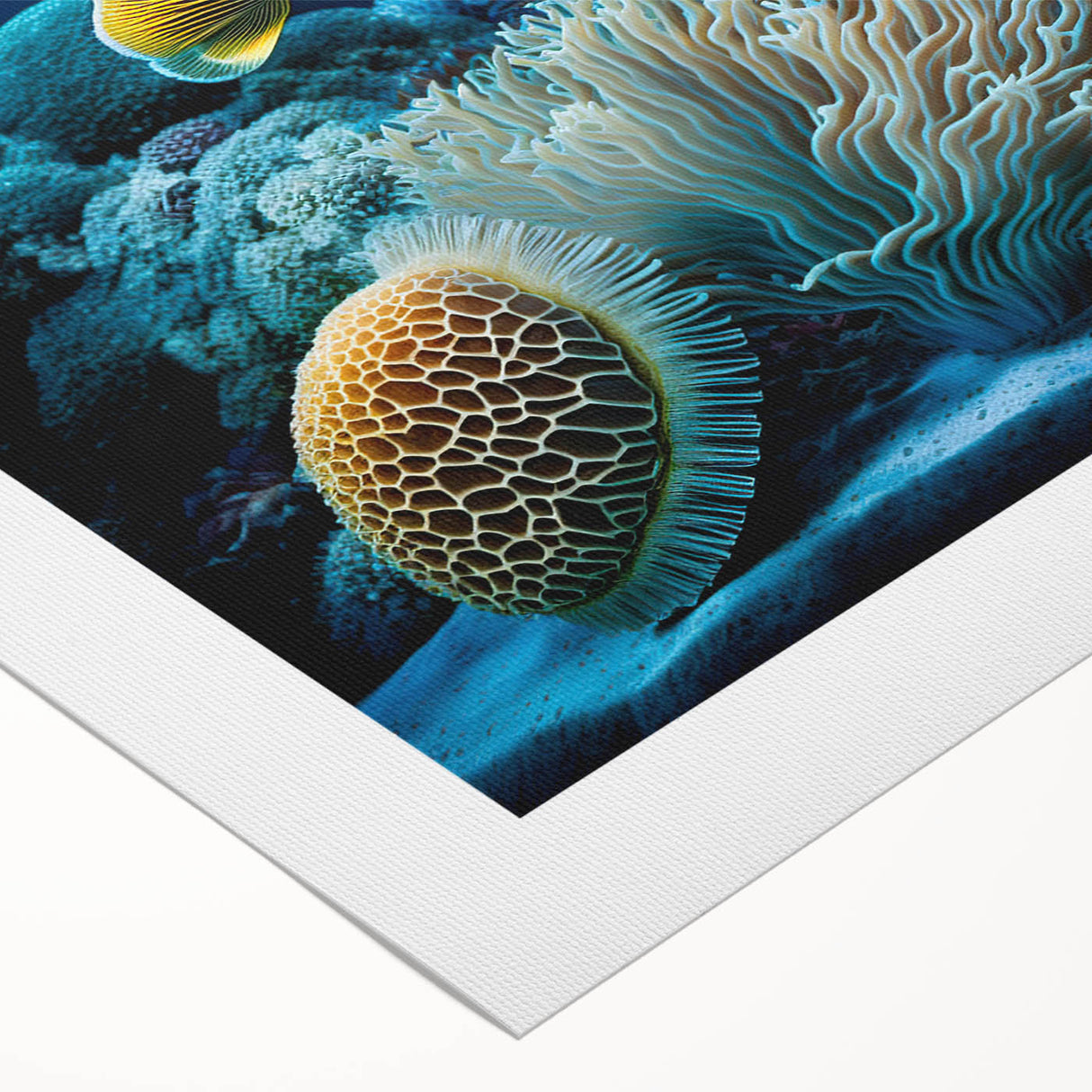 Art deco poster featuring a vibrant Caribbean landscape on rolled canvas, ideal for dining room wall art.