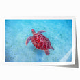 Rolled print of a Caribbean Martinique scenery with vibrant green and blue tones, ideal for dining room wall art.