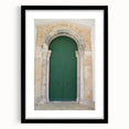 Abstract art print featuring textured, colorful depiction of a Caribbean scene on extra large framed canvas.