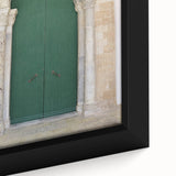 Textured black wall art depicting a Caribbean scenery with vibrant, colorful accents on a framed canvas.