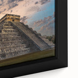 Extra large framed canvas featuring a textured, colorful abstract design, ideal for living room decor.