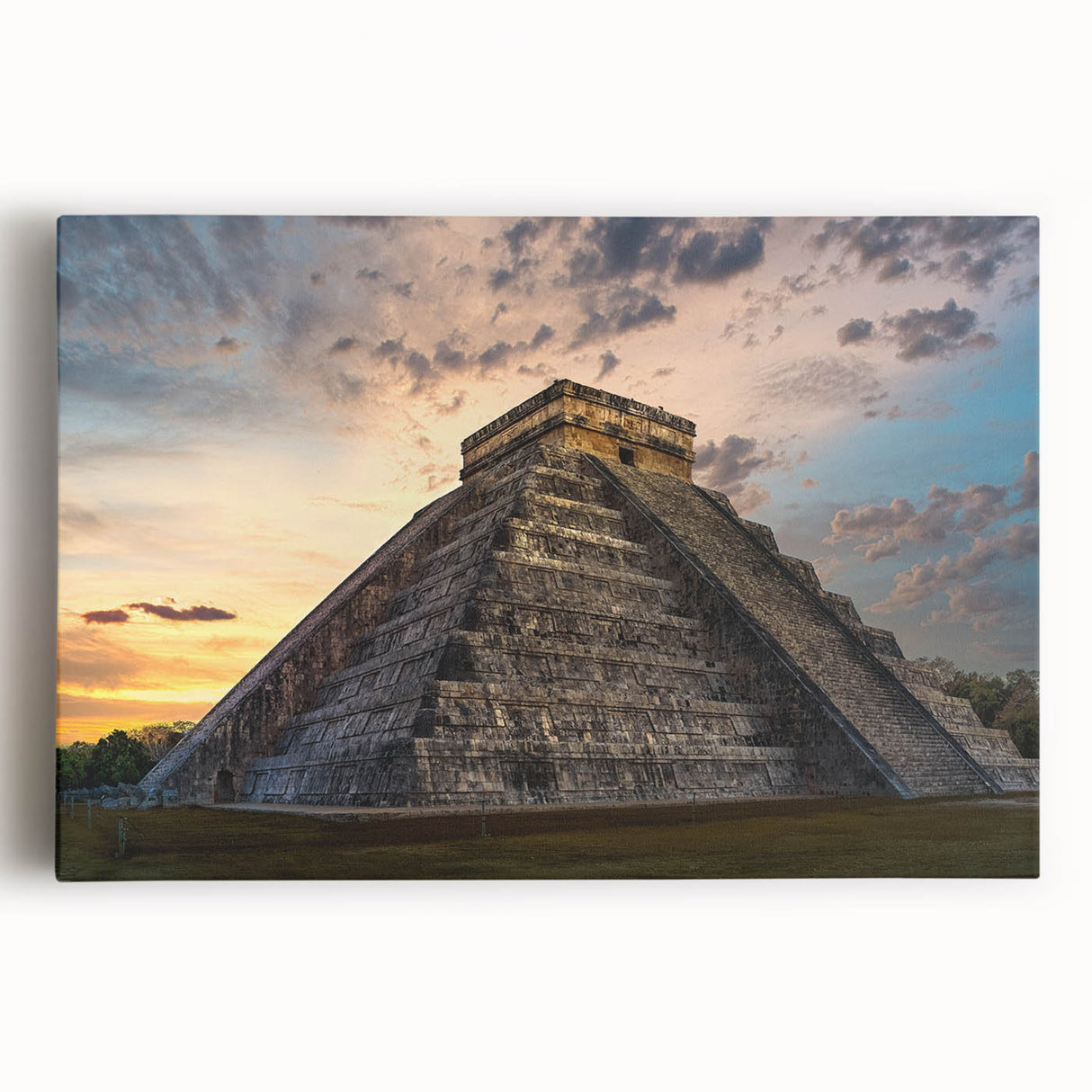 Black and white photo of Belize scenery on large stretched canvas, ideal for kitchen wall art.