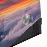 Large abstract wall art of El Salvador scenery in muted earth tones on acrylic glass, suitable for dining room decor.