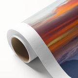 Art deco poster of El Salvador scenery in pastel shades on rolled canvas, ideal for nursery wall art.