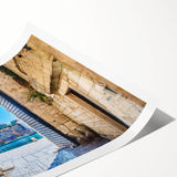 Extra large wall art featuring line art flowers in muted earth tones on a rolled canvas, ideal for large living room decor.