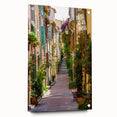 Acrylic print of a Provence landscape in muted earth tones, ideal for dining room decor.