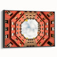 Black and white landscape art painting of Berlin on a framed canvas, suitable for bedroom wall decor.
