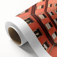 Art deco poster of Berlin skyline in pastel shades on rolled canvas, ideal for nursery wall art.