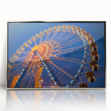 Large art print of Munich scenery in muted earth tones on framed acrylic, ideal for modern art wall decor.