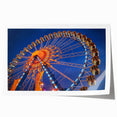 Rolled print of a Munich cityscape featuring soft greens and blues, ideal for art wall dining room decor.