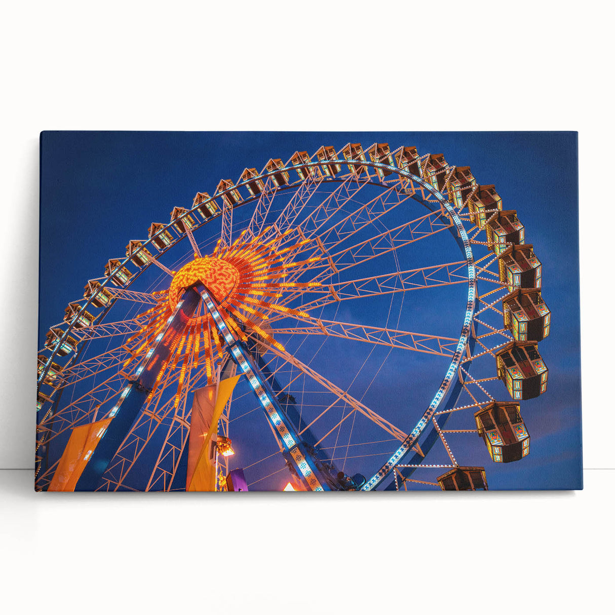 Black and white stretched canvas of Munich skyline, ideal for kitchen wall art.