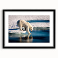 Abstract art print featuring textured, colorful patterns on an extra large canvas, framed in black.