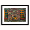 Extra large abstract art print of a vibrant Irish landscape on textured canvas, framed in black, ideal for living room decor.