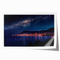 Rolled print of Monaco scenery with vibrant floral elements, ideal for art wall dining room.