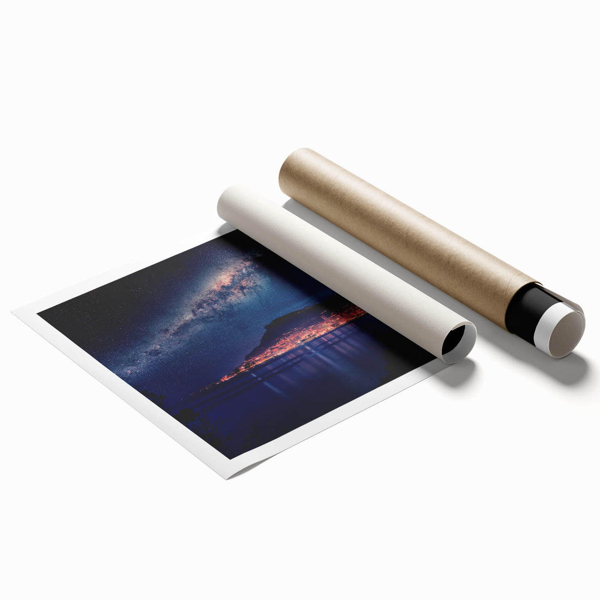 Extra large rolled print of Monaco scenery with vibrant floral elements, ideal for classy bathroom wall art.