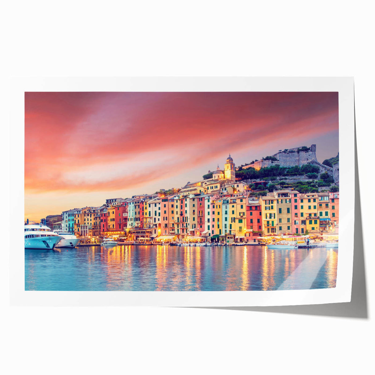 Porto, Portugal cityscape on rolled canvas with pastel shades, ideal for art wall dining room.