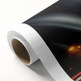 Art deco poster of Moscow skyline in pastel shades on rolled canvas, ideal for nursery wall art.