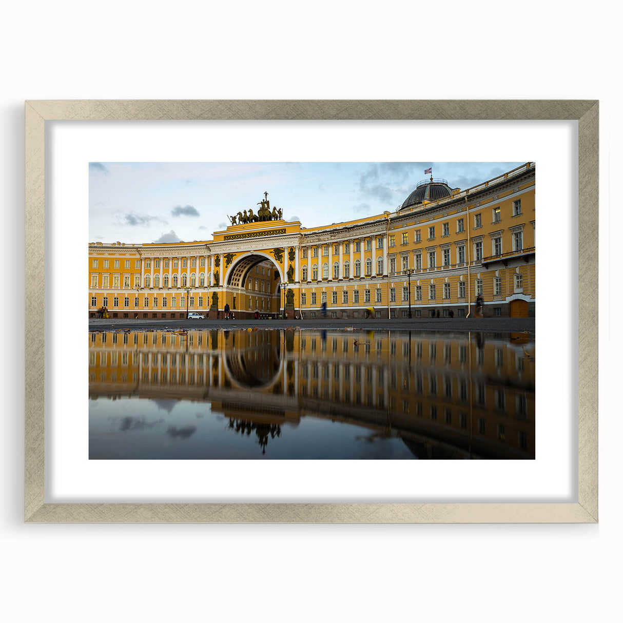 Extra large abstract art print depicting a textured scenery of St.