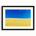 Extra large abstract art print of a vibrant, colorful Ukrainian landscape on textured canvas, ideal for living room decor.