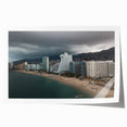 Extra large rolled print featuring Acapulco scenery with vibrant floral elements, ideal for art wall dining room.