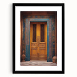 Extra large abstract art print of Middle Eastern scenery in vibrant colors on a textured canvas.